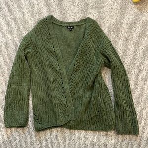 Girls Art Class Green Cardigan- size small